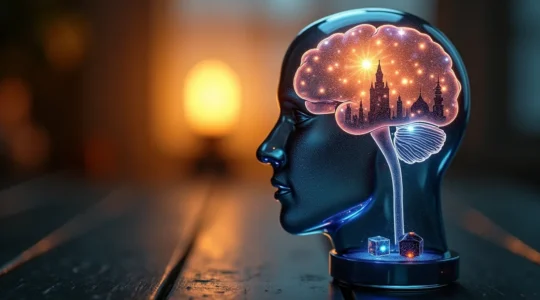 Bannière symbolique illustrant la connexion entre cerveau et jeu pour une expérience ludique inoubliable